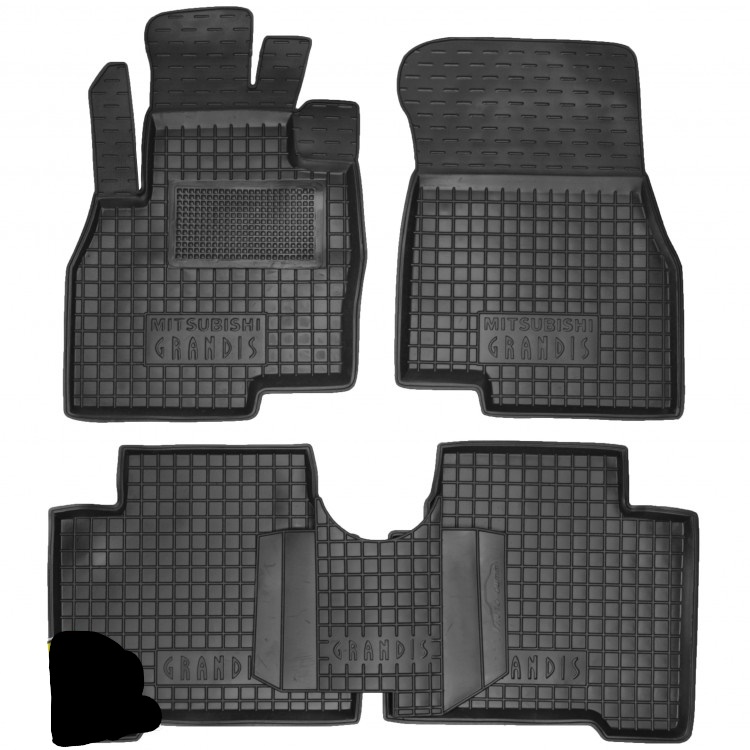 Set tappetini di gomma su misura per Mitsubishi Grandis (2003-2011)